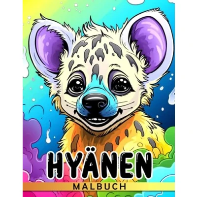 Abbildung von Hyänen Malbuch: Erhalten Sie 30 Seiten Illustrationen für Kinder zum Ausmalen sowie besondere Geschenke. Perfekt Wichtelgeschenk Austausche.