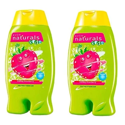 Abbildung von Avon Naturals Kids Strawberry Duschgel und Schaumbad, 2 x 250 ml