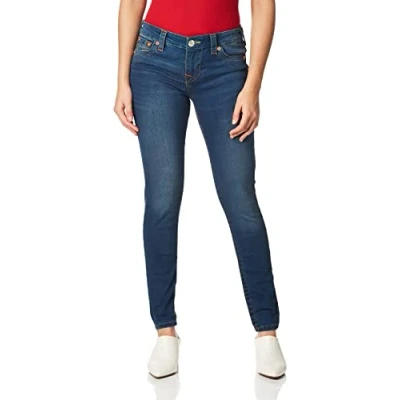 Abbildung von True Religion Damen Halle Mid Rise Super Skinny Fit Jeans, Dreamcatcher, 32
