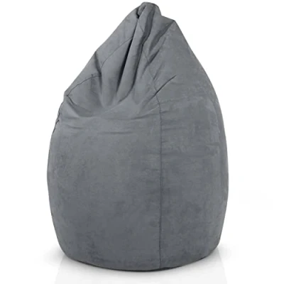 Abbildung von Green Bean Sitzsack Drop (Sitzsack mit Rückenlehne 60x60x90cm Indoor Sitzkissen 220L Füllung, Kuschelig Waschbar), Bag Bodenkissen Lounge Chair Sitzhocker Kindersitzsack