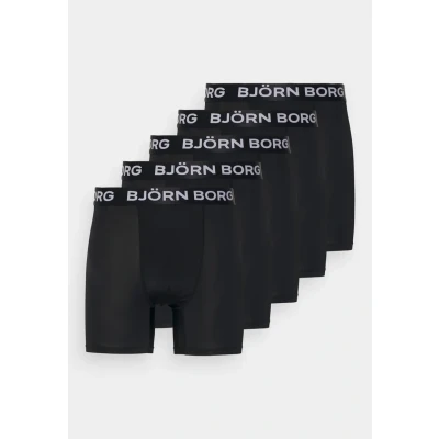 Abbildung von Björn Borg Performance 5 PACK Panties, Herren, Größe: Medium, Black