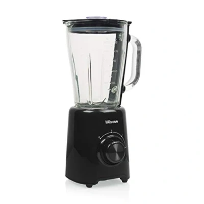 Abbildung von Tristar Standmixer &quot;BL 4477&quot;, 500 W, 1,5 L, 4 Edelstahlklingen, 2 Geschwindigkeitsstufen, Impuls Funktion