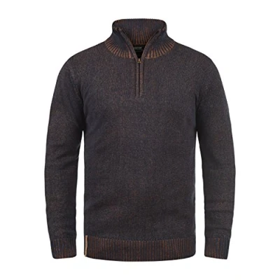 Abbildung von Indicode Jeans Idnathen Strickpullover, Herren, Größe: Medium, Navy