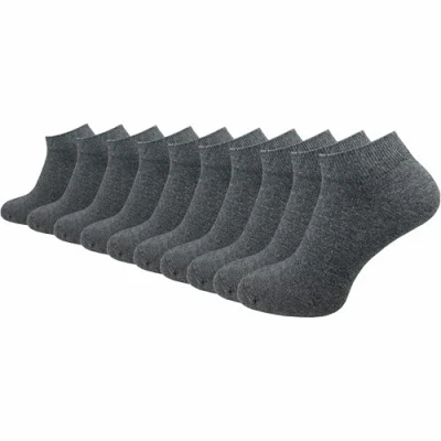 Abbildung von GAWILO Sneakersocken aus 100% Baumwolle für Herren in schwarz &amp; weiß (10 Paar) ohne drückende Naht über den Zehen atmungsaktiv absolut blickdicht