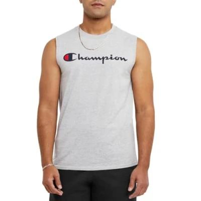 Abbildung von Champion Herren Hemd Klassisches Jersey Muscle T shirt, Oxford grau, S