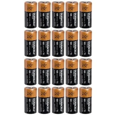 Abbildung von Original Duracel Lithium Akkus, CR123A/CR17345, 20 Stück