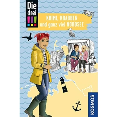 Abbildung von Die drei !!! Krimi, Krabben und ganz viel Nordsee: Mit den wichtigsten Sehenswürdigkeiten, Sprachführer Landkarte