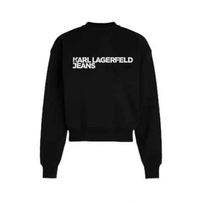 Abbildung von Karl Lagerfeld Jeans Essential LOGO Sweatshirt, Damen, Größe: XS, Black