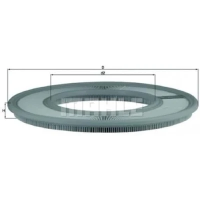 Abbildung von MAHLE ORIGINAL LX 66 Luftfilter 28,0 403,0 Filtereinsatz MERCEDES BENZ: W124 Limousine, T modell, W123 Limousine