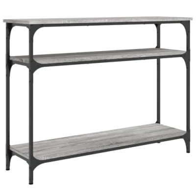 Abbildung von vidaXL Beistelltisch Konsolentisch Grau Sonoma 100x29x75 cm Holzwerkstoff (1 St)