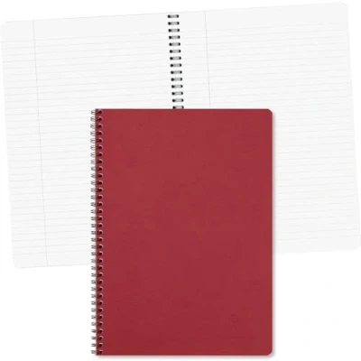 Abbildung von Clairefontaine 781452C Spiralbuch (DIN A4, 21 x 29,7 cm, Age Bag liniert mit Rand, 50 Blatt) 1 Stück rot