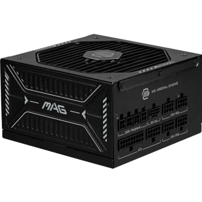 Abbildung von MSI MAG A850GLS PCIE5 Netzteil, 850W, 80 Plus Gold, ATX 3.1, PCIe 5.1 GPU Support, Native 12V 2x6, Zweifarbiger 2x6 Anschluss, PSU, Modulare Kabel
