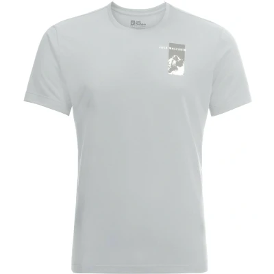 Abbildung von Jack Wolfskin Vonnan S/S Graphic Tshirt print, Herren, Größe: XL, Cool grey