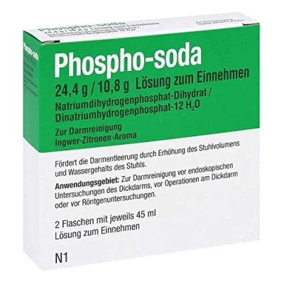 Abbildung von Phospho soda 24,4 G/10,8 g Lösung zum Ei 2X45 ml