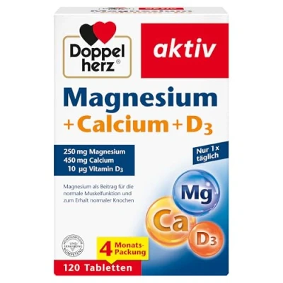 Abbildung von Doppelherz Magnesium+calcium+d3 aktiv Tabletten