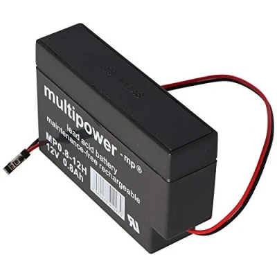 Abbildung von Multipower MP0.8 12H Blei Akku mit Molex 43025 200 Stecker schwarz