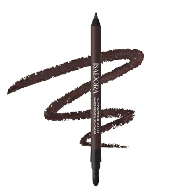 Abbildung von IsaDora Perfect Contour Kajal Starker Halt ohne zu verwischen Kajalstift Schwarz ideal für Smokey Eyes Hochpigmentiert und Hypoallergen Einfaches Auftragen Lidstrich Stift, Chocolate Brown
