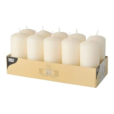 Abbildung von PAPSTAR Stumpenkerze, Stumpenkerzen Ø40mm / 90mm (10St)