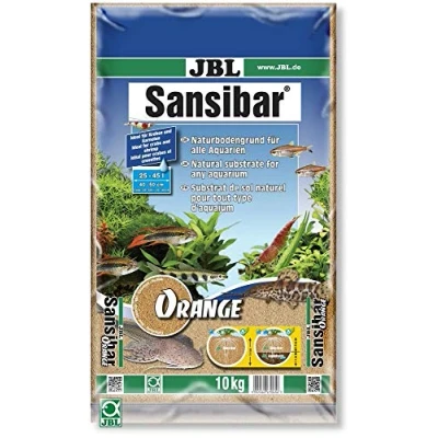 Abbildung von JBL Bodengrund Orange für Süß und Meerwasser Aquarien, Sansibar 10 kg, 67065