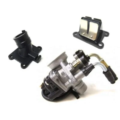 Abbildung von 17,5mm Tuning Vergaser Ansaugstutzen Membranblock Set für Minarelli AM6 Aprilia Rieju Beta