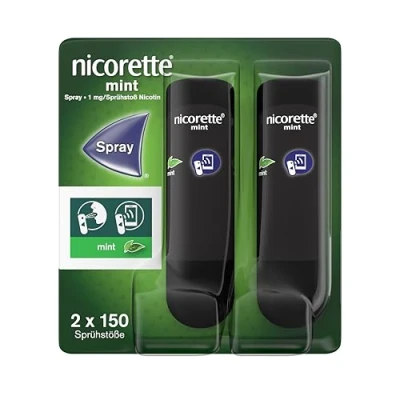Abbildung von nicorette mint Spray zur Rauchentwöhnung 300 Sp