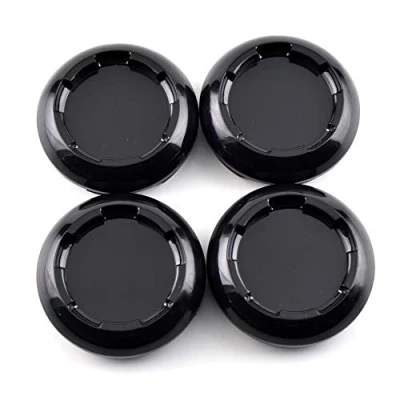 Abbildung von RhinoTuning 4 Stück Satz 69.8mm Nabendeckel OD 70mm ID 64mm Radkappen Radnabendeckel Nabenabdeckung Kompatibel mit Element/cyl/CR V für 44732 SXO JO10 (Schwarz)