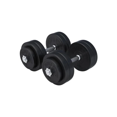 Abbildung von GORILLA SPORTS Hantel Set Kurzhantelset 30kg 2er Set, 30mm Hantelset, Kurzhanteln, Gewichten, (Set)