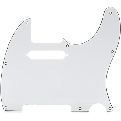 Abbildung von Fender 099 1355 000 3 Ply White 8 Hole Mount Telecaster Pickguard