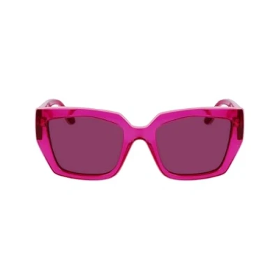 Abbildung von KARL LAGERFELD Girl&#039;s Kl6143s Sunglasses, Pink, 6 1/2