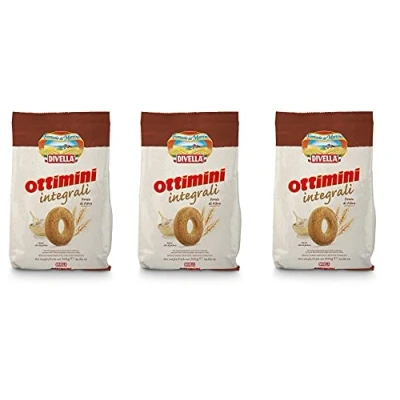 Abbildung von 6x Divella Ottimini Integrali Vollkornkekse Kekse mit Vollkornmehl 700g Biscuits Cookies italienische