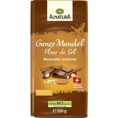 Abbildung von Alnatura Bio Ganze Mandel Fleur de Sel Tafelschokolade 100G