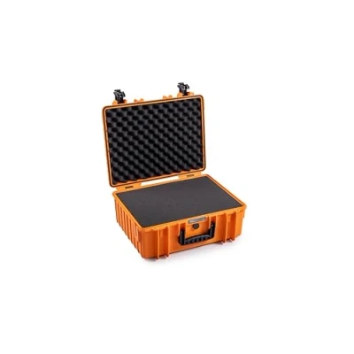 Abbildung von B&amp;W Transportkoffer Outdoor Typ 6000 Orange mit Würfelschaum wasserdicht nach IP67 Zertifizierung, staubdicht, bruchsicher und unverwüstlich