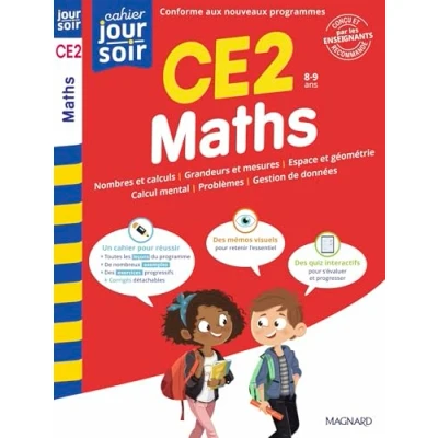 Abbildung von Maths CE2 Cahier Jour Soir: Conçu et recommandé par les enseignants