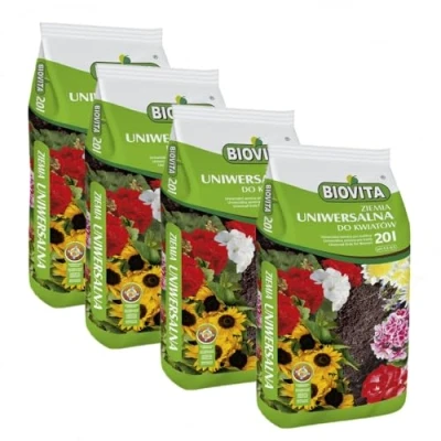Abbildung von Blumenerde Universalerde Erde Pflanzerde Blumen 4 Säcke Universal 80L