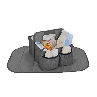 Abbildung von Altabebe AL1201 Baby Windel Caddy mit Wickelauflage, grau