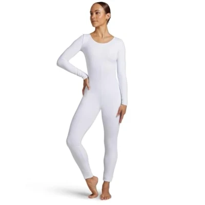 Abbildung von Capezio Damen Long Sleeve Unitard Ganzanzug, weiß, 38