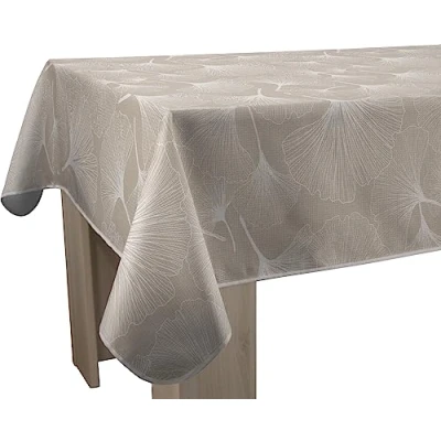 Abbildung von Le linge de Jules Biloba Tischdecke, schmutzabweisend, Bindfäden, rechteckig, 150 x 240 cm