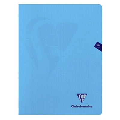 Abbildung von Clairefontaine 303368C Packung mit 10 Heften Mimesys DIN A4+ 24x32 cm, 48 Blatt, kariert Rand, 90g, farbig sortiert, 1 Pack