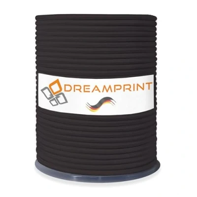 Abbildung von Dreamprint Expanderseil 100m Schwarz 4mm Ø Gummiseil, Planenseil, elastisches Seil für Innen &amp; Außen Wetterfest Reißfest Ideal Ladungssicherung, Planenbefestigung, Camping Outdoor