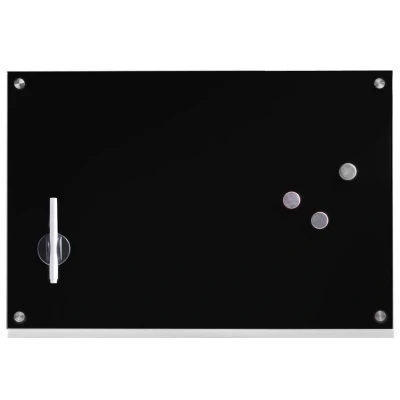 Abbildung von Zeller 11661 Memoboard, Glas, schwarz