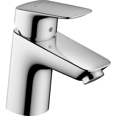Abbildung von hansgrohe Waschtischarmatur &quot;Logis&quot;, 7cm, mit Zugstangen Ablaufgarnitur, chrom