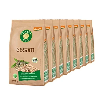 Abbildung von 8x CLASEN BIO Demeter Sesam, ungeschält 250 g