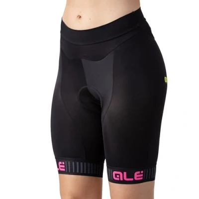 Abbildung von Alé Cycling Damen Massives Traguardo Radhose, Schwarz/Fluo Pink, 3XL
