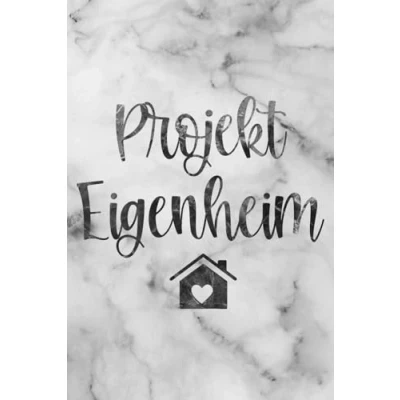 Abbildung von Projekt Eigenheim Marmor Bautagebuch Hausbau Tagebuch zum ausfüllen für Bauherren lustiges Geschenk Hausbauer: A5 Format auf 100 Seiten mit Vorlagen eintragen