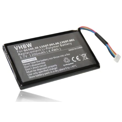Abbildung von vhbw 1x Akku kompatibel mit Navigon 8450, 8410 GPS Navigation Navi (1200 mAh, 3,7 V, Li Polymer)
