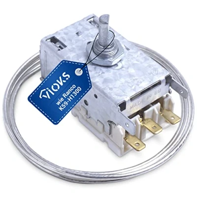 Abbildung von VIOKS Kühlschrank Thermostat Ersatz für Ranco K59 H1300 &amp; Liebhеrr 6151086 Kapillarrohr AEG Gaggenau Juno
