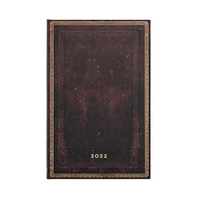 Abbildung von Schwarzes Marokkoleder 12 Monatskalender 2022 Maxi Horizontal