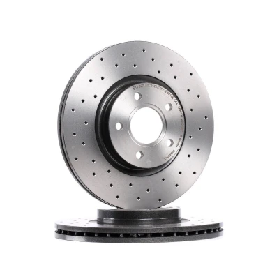 Abbildung von BREMBO XTRA LINE 09.9468.1X Bremsscheibe 300 25 5 gelocht/innenbel. beschichtet FORD: FOCUS 3 Turnier, KUGA 1, C Max 2, VOLVO: C70 2 Cabriolet, C30