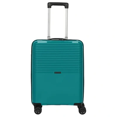 Abbildung von Bordgepäck Trolley Koffer aus sehr flexiblem und stoßfestem Polypropylen Teleskopgriff TSA Schloss 4 Räder 39l Blau