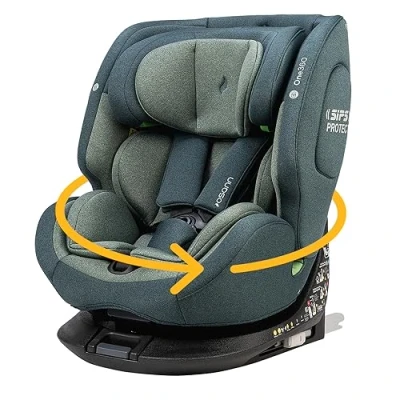Abbildung von Osann Autokindersitz One360 i Size, 360 Grad drehbarer Kindersitz Reboarder mit Isofix, ab: Geburt, Modernes Design und hochwertige Verarbeitung